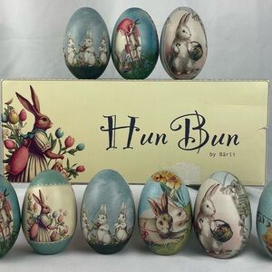 Hun Bun by Barli Decorative Tin Easter Egg